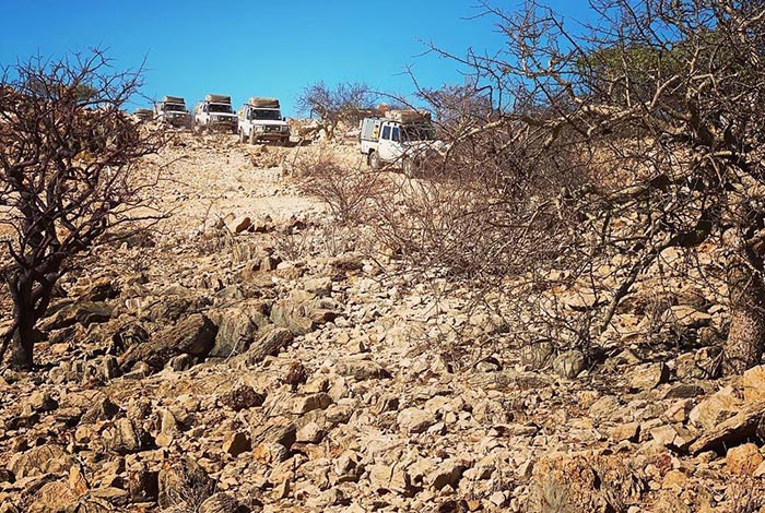 Tour del Kaokoland fuoristrada pesante-damaraland